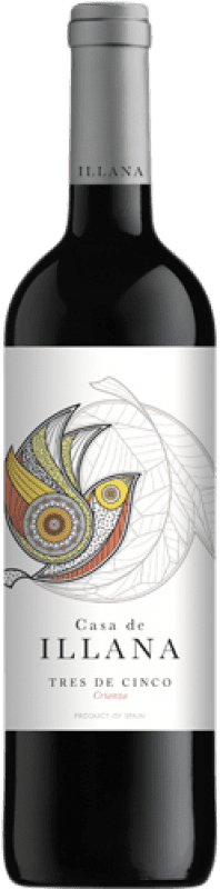 3,95 € Free Shipping | Red Wine Casa de Illana Tres de Cinco Crianza — Aged