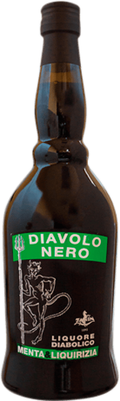 Бесплатная доставка | Ликёры Diavolo Nero — Чёрный Италия 70 cl Menta — Мята