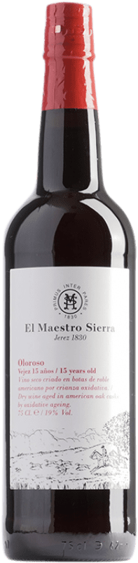 Spedizione Gratuita | Vino fortificato Maestro Sierra Oloroso D.O. Jerez-Xérès-Sherry Andalusia Spagna Palomino Fino 75 cl