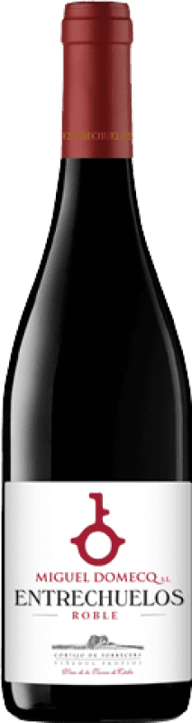 Free Shipping | Red wine Entrechuelos Oak I.G.P. Vino de la Tierra de Cádiz Andalusia Spain Tempranillo, Merlot, Syrah, Cabernet Sauvignon 75 cl