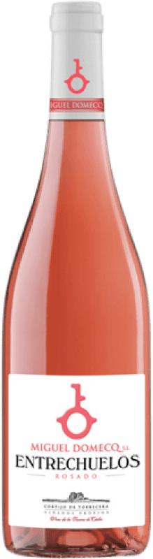 Free Shipping | Rosé wine Entrechuelos Rosado Aged I.G.P. Vino de la Tierra de Cádiz Andalusia Spain Tempranillo, Merlot, Syrah 75 cl
