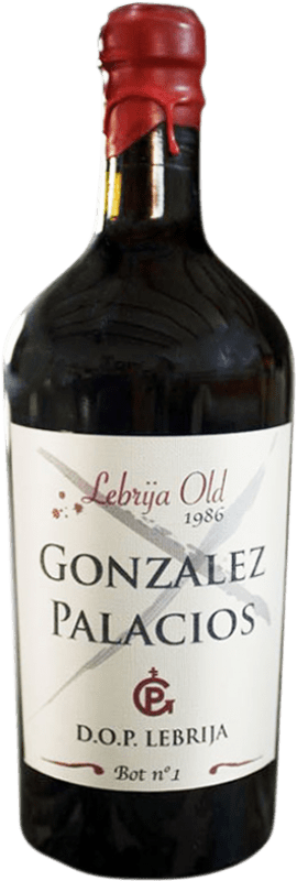 Free Shipping | Fortified wine González Palacios Lebrija Old 1986 Andalusia Spain Palomino Fino 75 cl