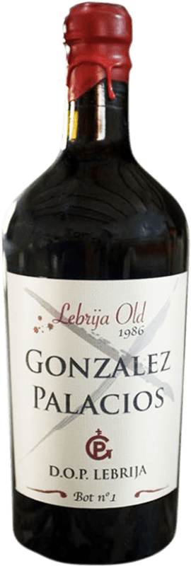 91,95 € | Vino Liquoroso González Palacios Lebrija Old — Vecchio 1986 Andalusia Spagna Palomino Fino 75 cl