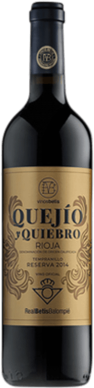 15,95 € | Красное вино Manzano Quejío y Quiebro Real Betis Резерв D.O.Ca. Rioja Ла-Риоха Испания Tempranillo, Grenache, Graciano 75 cl