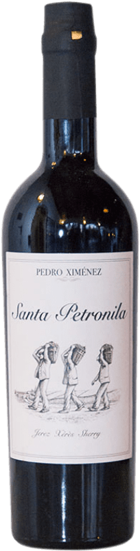 Envio grátis | Vinho fortificado Santa Petronila en Rama D.O. Jerez-Xérès-Sherry Andaluzia Espanha Pedro Ximénez Garrafa Medium 50 cl