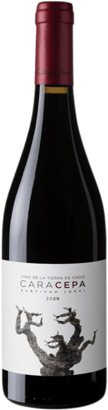 Envío gratis | Vino tinto Santiago Jordi Cara Cepa Roble I.G.P. Vino de la Tierra de Cádiz Andalucía España Syrah, Petit Verdot, Tintilla de Rota 75 cl