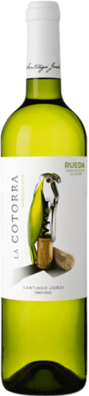 16,95 € | 白酒 Santiago Jordi La Cotorra 年轻的 D.O. Rueda 卡斯蒂利亚莱昂 西班牙 Verdejo 瓶子 Magnum 1,5 L