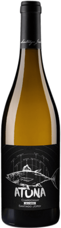 Envío gratis | Vino Blanco Santiago Jordi Atuna Lías Barrica D.O. Somontano Aragón España Chardonnay 75 cl