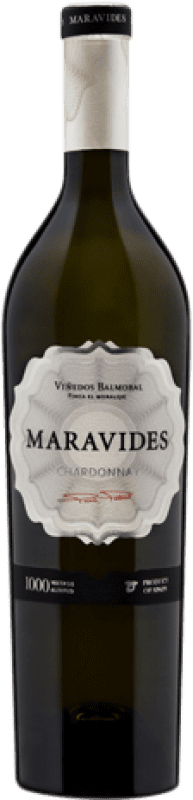 Free Shipping | White wine Balmoral Maravides Aged I.G.P. Vino de la Tierra de Castilla Castilla la Mancha Spain 75 cl