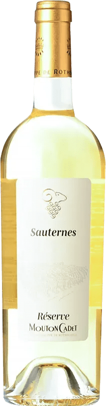 Бесплатная доставка | Белое вино Philippe de Rothschild Mouton Cadet A.O.C. Sauternes Бордо Франция Sauvignon White, Sémillon, Muscadelle 75 cl