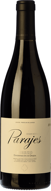 Free Shipping | Red Wine César Márquez Parajes D.O. Bierzo Castilla y León Spain Garnacha — Grenache, Mencía 75 cl