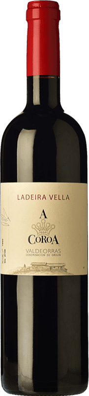 26,95 € | Red wine A Coroa Ladeira Vella Crianza D.O. Valdeorras Galicia Spain Grenache Tintorera Bottle 75 cl