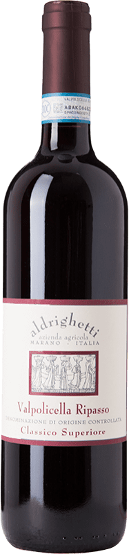 Envoi gratuit | Vin Rouge Aldrighetti Supérieur D.O.C. Valpolicella Ripasso Vénétie Italie Corvina, Rondinella, Molinara 75 cl