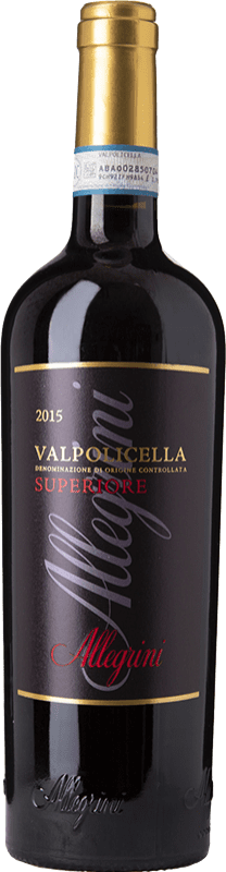 16,95 € | Красное вино Allegrini Superiore D.O.C. Valpolicella Венето Италия Corvina, Rondinella, Oseleta 75 cl