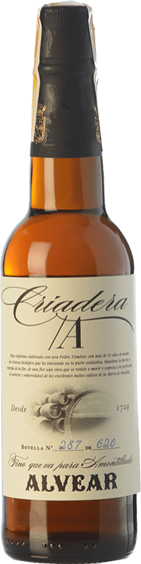 74,95 € Бесплатная доставка | Креплёное вино Alvear Criadera A Fino — Фино D.O. Montilla-Moriles Полубутылка 37 cl