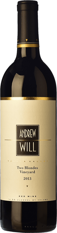 Kostenloser Versand | Rotwein Andrew Will Two Blondes Alterung Yakima Valley Vereinigte Staaten Merlot, Cabernet Sauvignon, Cabernet Franc, Malbec 75 cl