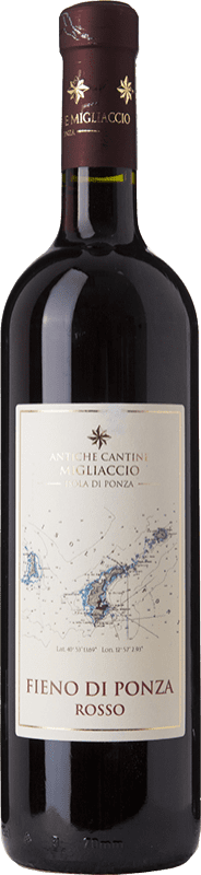 Free Shipping | Red wine Migliaccio Fieno di Ponza Rosso I.G.T. Lazio Lazio Italy Aglianico, Piedirosso 75 cl