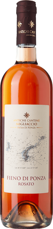 Kostenloser Versand | Rosé-Wein Migliaccio Fieno di Ponza Rosato I.G.T. Lazio Latium Italien Aglianico, Piedirosso 75 cl