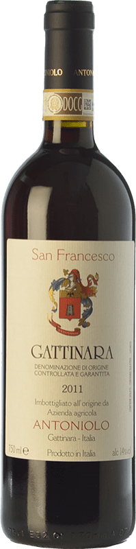 63,95 € | Красное вино Antoniolo San Francesco D.O.C.G. Gattinara Пьемонте Италия Nebbiolo 75 cl
