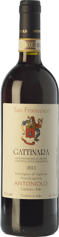 59,95 € Spedizione Gratuita | Vino rosso Antoniolo San Francesco D.O.C.G. Gattinara