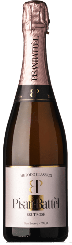 Spedizione Gratuita | Spumante Rosato Antonio Pisante Pisan-Battèl Brut Classico, Rosé — Rosato I.G.T. Puglia Puglia Italia Pinot Nero 75 cl