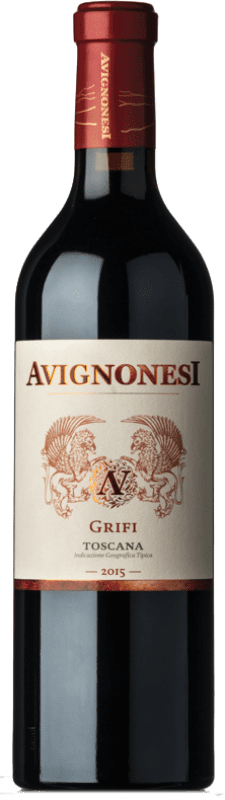 46,95 € Spedizione Gratuita | Vino rosso Avignonesi Rosso Grifi I.G.T. Toscana