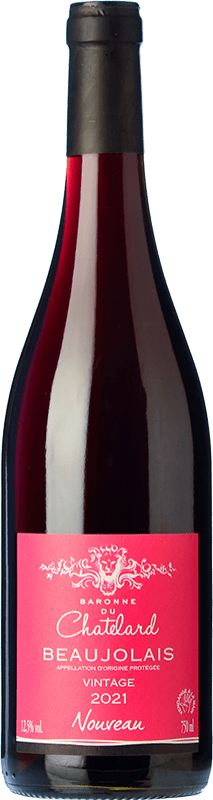 7,95 € | Красное вино Baronne du Chatelard Nouveau Молодой A.O.C. Beaujolais Beaujolais Франция Gamay 75 cl