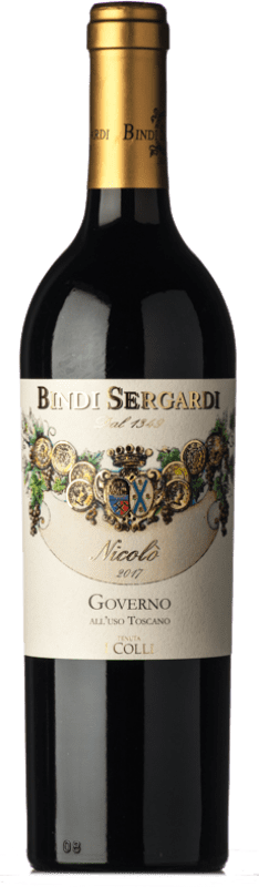 Spedizione Gratuita | Vino rosso Bindi Sergardi I Colli Nicolò all'Uso I.G.T. Toscana Toscana Italia Sangiovese 75 cl