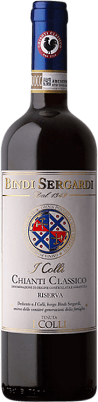 29,95 € | 红酒 Bindi Sergardi I Colli 预订 D.O.C.G. Chianti Classico 托斯卡纳 意大利 Sangiovese 75 cl