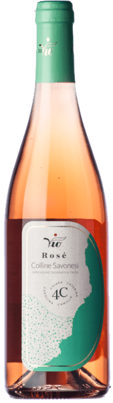 16,95 € | 玫瑰酒 BioVio Rosé 4C I.G.T. Colline Savonesi 利古里亚 意大利 Rossese 75 cl