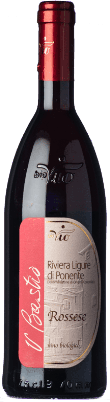 12,95 € | Red wine BioVio U Bastiò D.O.C. Riviera Ligure di Ponente Liguria Italy Rossese Bottle 75 cl