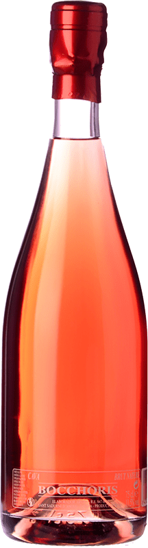 送料無料 | ロゼスパークリングワイン Bocchoris Rosat ブルットの自然 D.O. Cava スペイン Grenache, Monastrell 75 cl