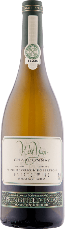 Free Shipping | White wine Springfield Wild Yeast I.G. Robertson Western Cape South Coast South Africa Chardonnay 75 cl