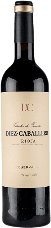 Бесплатная доставка | Красное вино Diez-Caballero Резерв D.O.Ca. Rioja Ла-Риоха Испания Tempranillo 75 cl