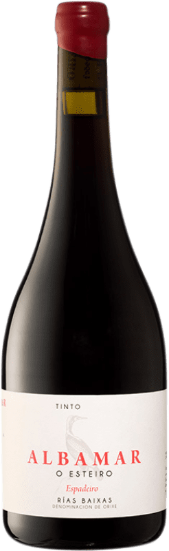 18,95 € | Red wine Albamar O Esteiro Crianza D.O. Rías Baixas Galicia Spain Espadeiro Bottle 75 cl