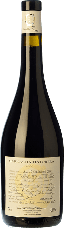 17,95 € | Red wine Hacienda Casaquemada Oak Castilla la Mancha Spain Grenache Tintorera 75 cl