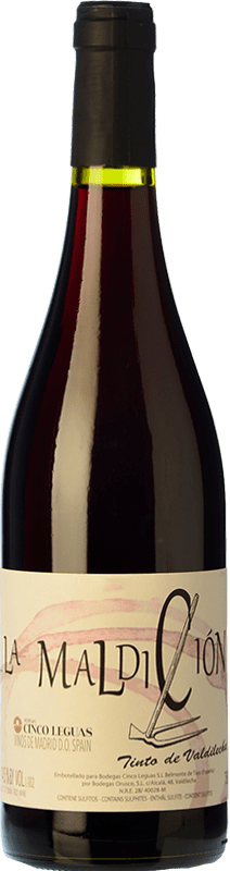 Envoi gratuit | Vin rouge Cinco Leguas La Maldición Tinto de Valdilecha Chêne D.O. Vinos de Madrid La communauté de Madrid Espagne Tempranillo, Malvar 75 cl