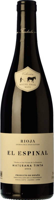 35,95 € | Red wine Exopto El Espinal Aged D.O.Ca. Rioja The Rioja Spain Maturana Tinta 75 cl