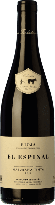 39,95 € Spedizione Gratuita | Vino Rosso Exopto El Espinal Crianza — Invecchiato in Botte D.O.Ca. Rioja