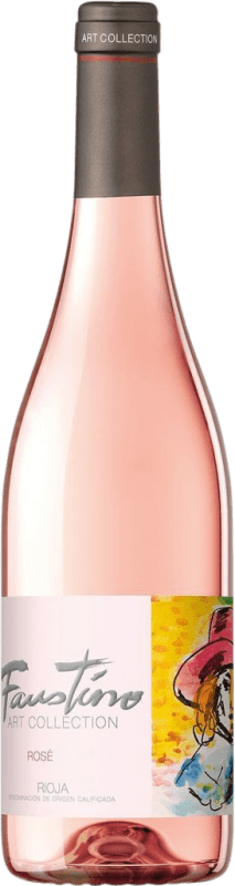 13,95 € | Vino Rosado Faustino Art Collection Rosé — Rosado D.O.Ca. Rioja La Rioja España Garnacha 75 cl