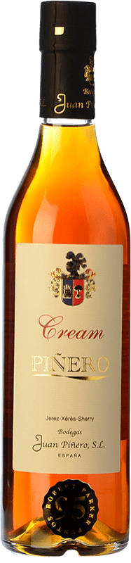21,95 € 免费送货 | 强化酒 Juan Piñero Cream D.O. Manzanilla-Sanlúcar de Barrameda 瓶子 Medium 50 cl