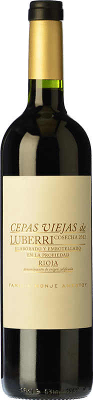 42,95 € Free Shipping | Red wine Luberri Cepas Viejas Crianza D.O.Ca. Rioja The Rioja Spain Tempranillo Bottle 75 cl