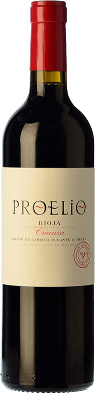 Бесплатная доставка | Красное вино Proelio старения D.O.Ca. Rioja Ла-Риоха Испания Tempranillo, Grenache 75 cl