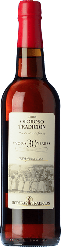 Envio grátis | Vinho fortificado Tradición Oloroso V.O.R.S. D.O. Manzanilla-Sanlúcar de Barrameda Sanlúcar de Barrameda Espanha Palomino Fino 30 Anos 75 cl