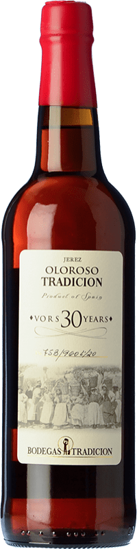 Free Shipping | Fortified wine Tradición Oloroso VORS D.O. Jerez-Xérès-Sherry Andalusia Spain Palomino Fino 30 Years 75 cl
