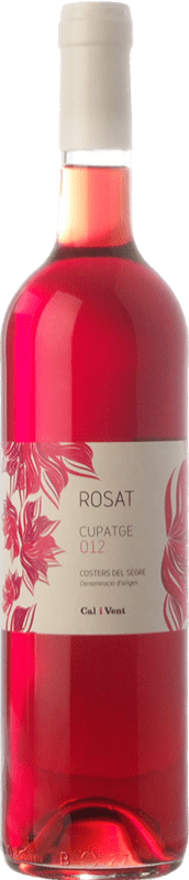 Free Shipping | Rosé wine Verge del Pla Cal i Vent Rosat D.O. Costers del Segre Catalonia Spain Tempranillo, Merlot, Syrah, Cabernet Sauvignon 75 cl