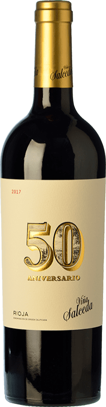 Free Shipping | Red Wine Viña Salceda 50 Aniversario Reserve — Aged D.O.Ca. Rioja The Rioja Spain Tempranillo 75 cl