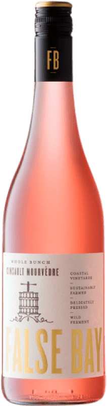 Бесплатная доставка | Розовое вино False Bay Whole Bunch Rosé I.G. Stellenbosch Coastal Region Южная Африка Mourvèdre, Cinsault 75 cl