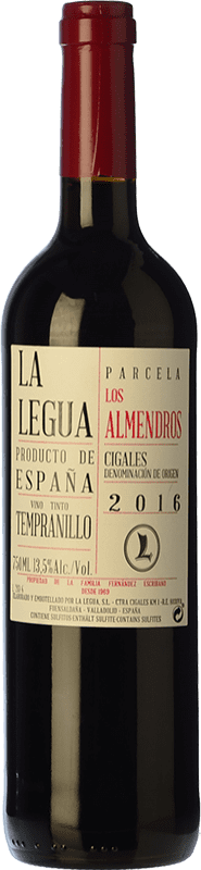9,95 € Envío gratis | Vino Tinto La Legua Los Almendros Parcela Única Crianza D.O. Cigales