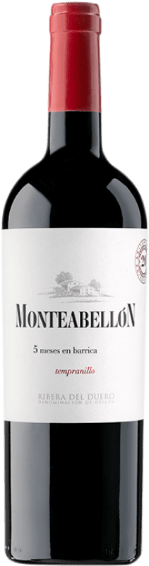 免费送货 | 红酒 Monteabellón 5 Meses 橡木 D.O. Ribera del Duero 卡斯蒂利亚莱昂 西班牙 Tempranillo 75 cl